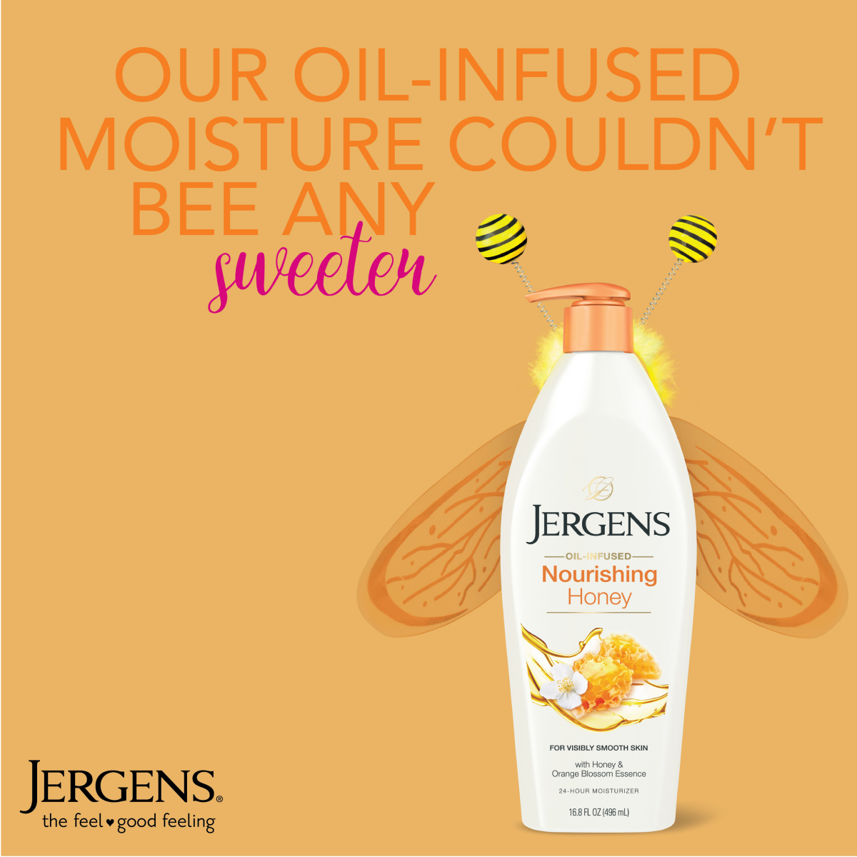 slide 29 of 29, Jergens Nourishing Dry Skin Moisturizer, Honey, 16.8 oz