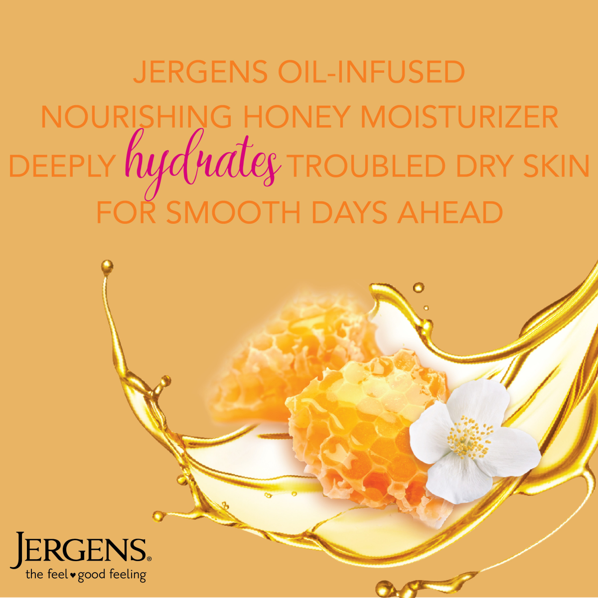 slide 5 of 29, Jergens Nourishing Dry Skin Moisturizer, Honey, 16.8 oz