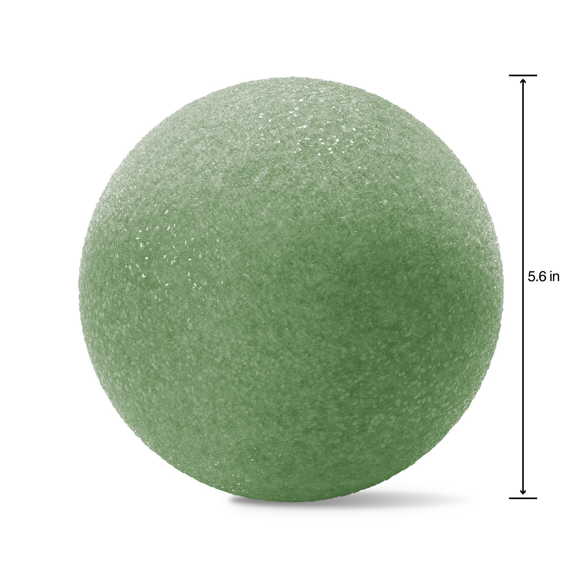 slide 9 of 9, Floracraft Florafōm 6" Green Foam Ball, 6 in