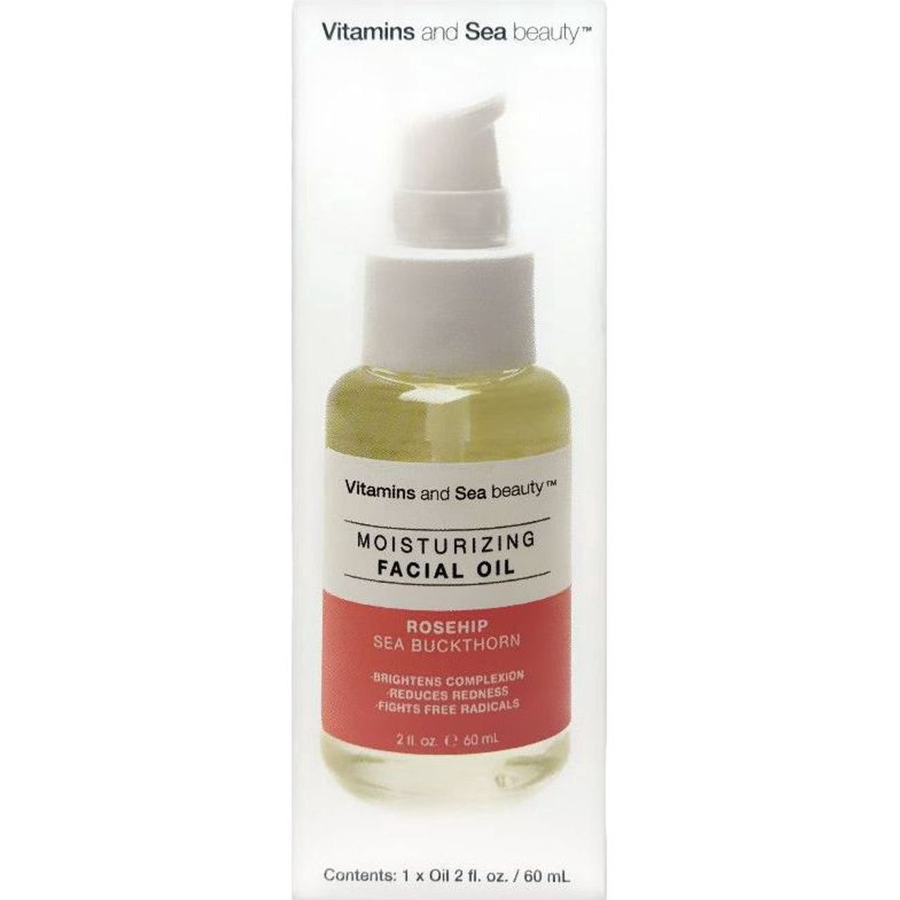 slide 1 of 1, Vitaminsea.Beauty Rosehip & Sea Buckthorn Moisturizing Facial Oil, 2 Oz, 2 oz