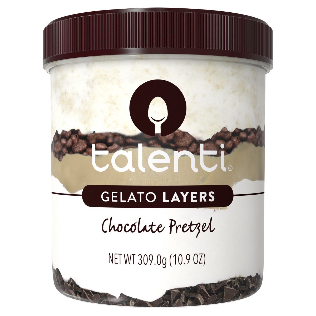 slide 1 of 3, Talenti Gelato Layers Chocolate Pretzel, 309 g, 309 g