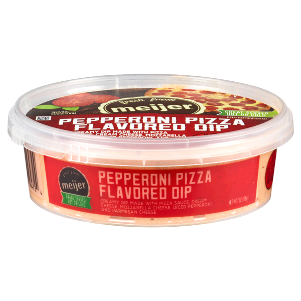 slide 1 of 4, Meijer Pepperoni Pizza Flavored Dip, 7 oz