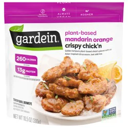 Gardein Plant-Based Mandarin Orange Crispy Chick'n, Vegan, Frozen Meat Alternative, 10.5 oz.
