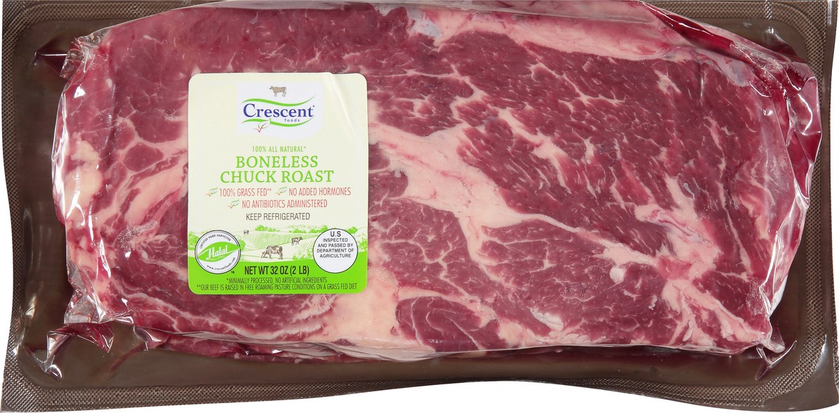 slide 1 of 12, Crescent Foods Boneless Chuck Roast 32 oz, 32 oz