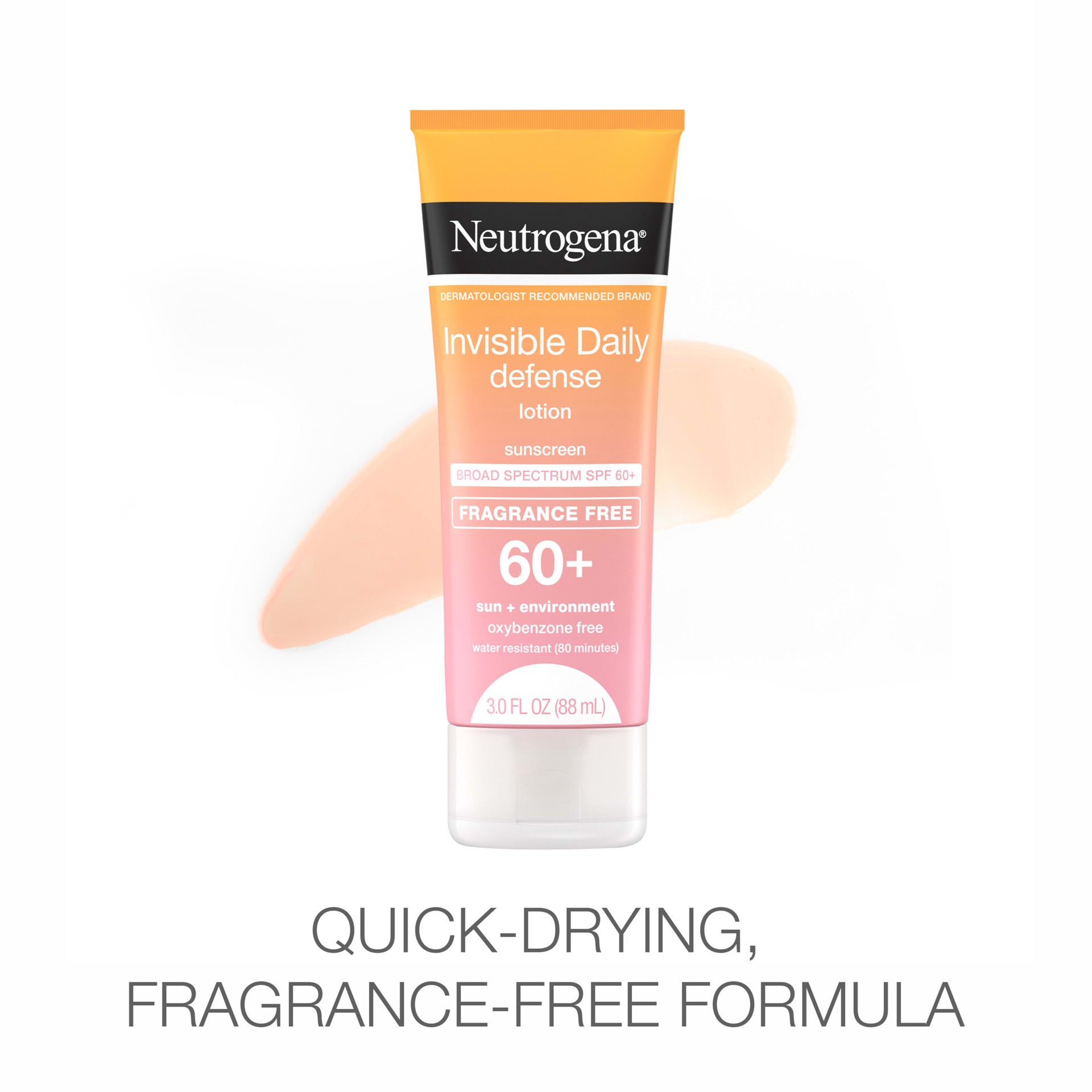 slide 2 of 9, Neutrogena Invisible Daily Defense Sunscreen Lotion, SPF 60+, 3.0 oz, 3 oz