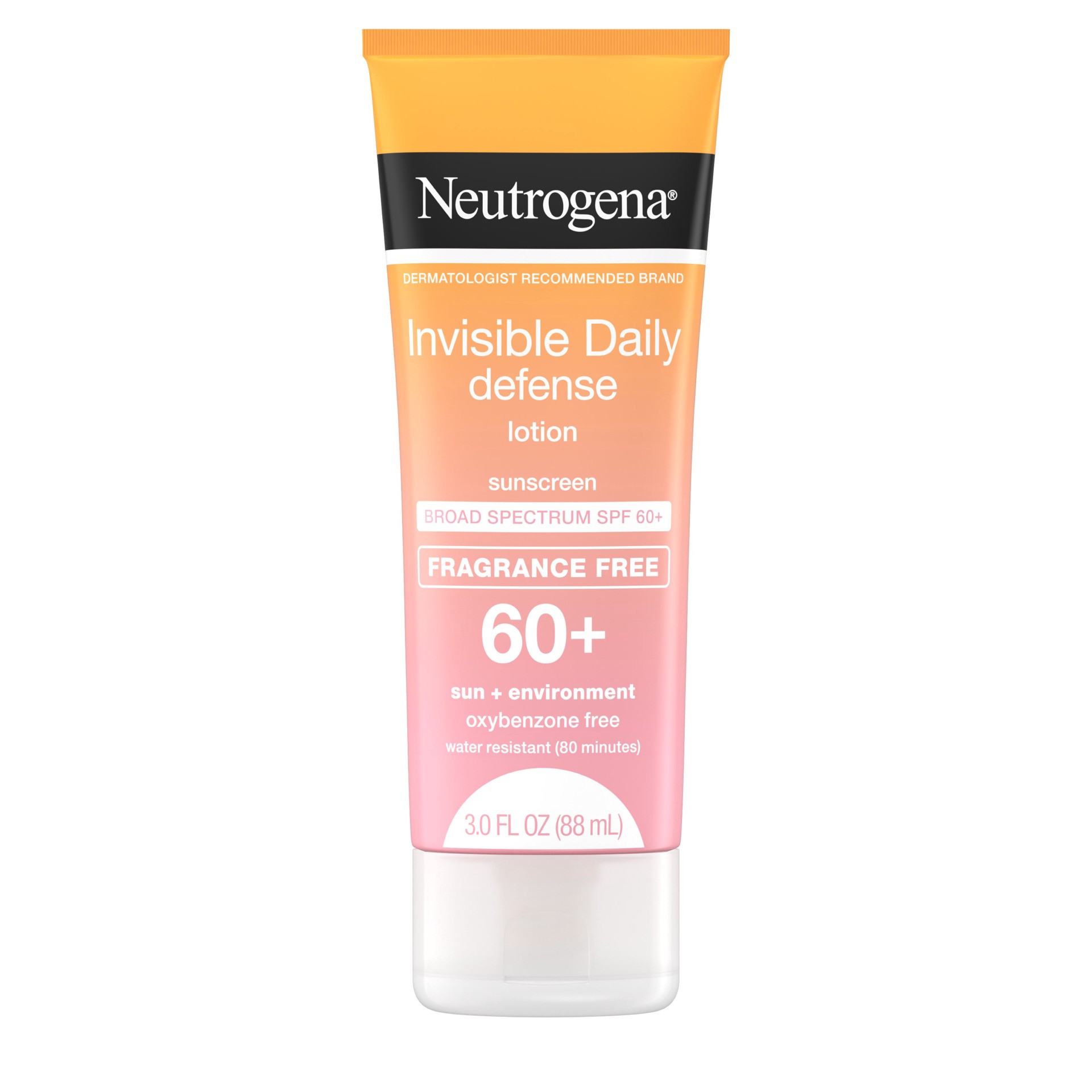 slide 8 of 9, Neutrogena Invisible Daily Defense Sunscreen Lotion, SPF 60+, 3.0 oz, 3 oz