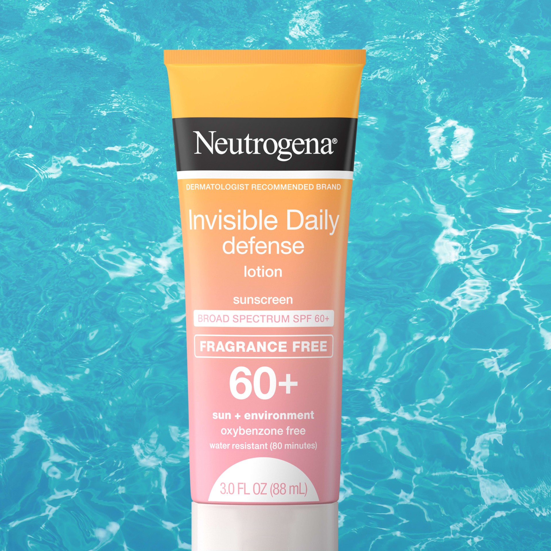 slide 7 of 9, Neutrogena Invisible Daily Defense Sunscreen Lotion, SPF 60+, 3.0 oz, 3 oz