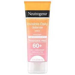 Neutrogena Invisible Daily Defense Sunscreen Lotion, SPF 60+, 3.0 oz