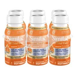 Abbott Similac Sensitive Milk-Based Ready to Feed Infant Formula with Iron 6 - 8 fl oz Bottles