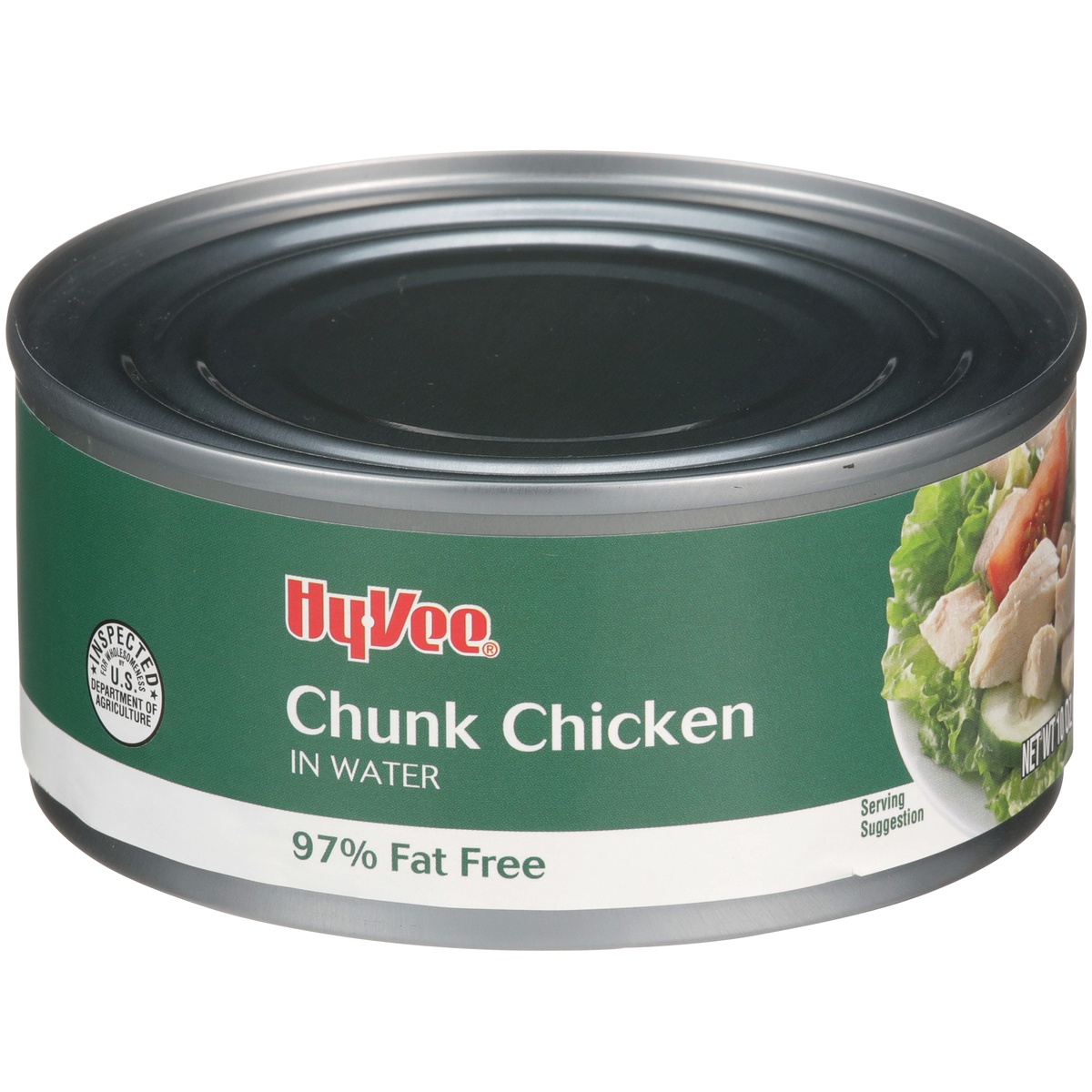 slide 1 of 1, Hy-vee Chunk Chicken In Water, 10 oz