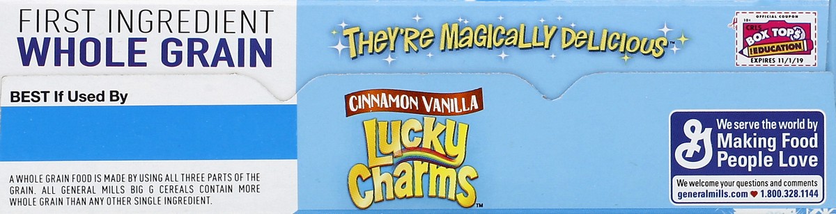 slide 2 of 6, Lucky Charms Cinnamon Vanilla Breakfast Cereal - General Mills, 11.5 oz