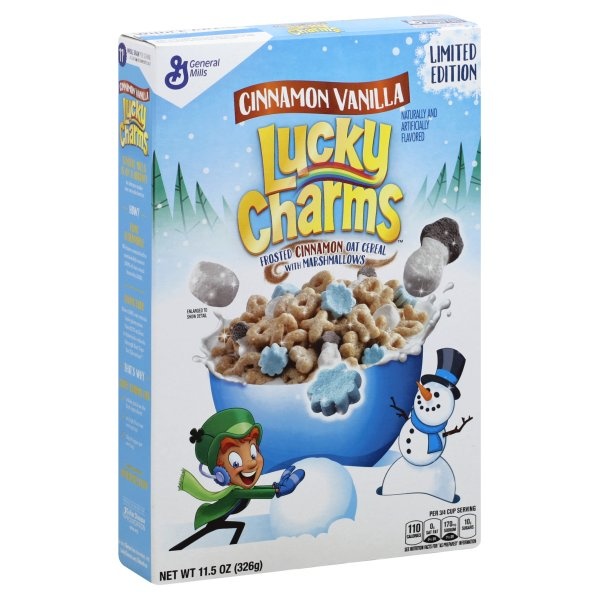 slide 1 of 6, Lucky Charms Cinnamon Vanilla Breakfast Cereal - General Mills, 11.5 oz