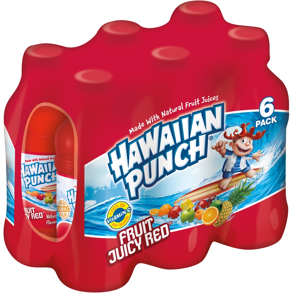 slide 2 of 3, Hawaiian Punch Fruit Juicy Red, 6 ct; 10 fl oz