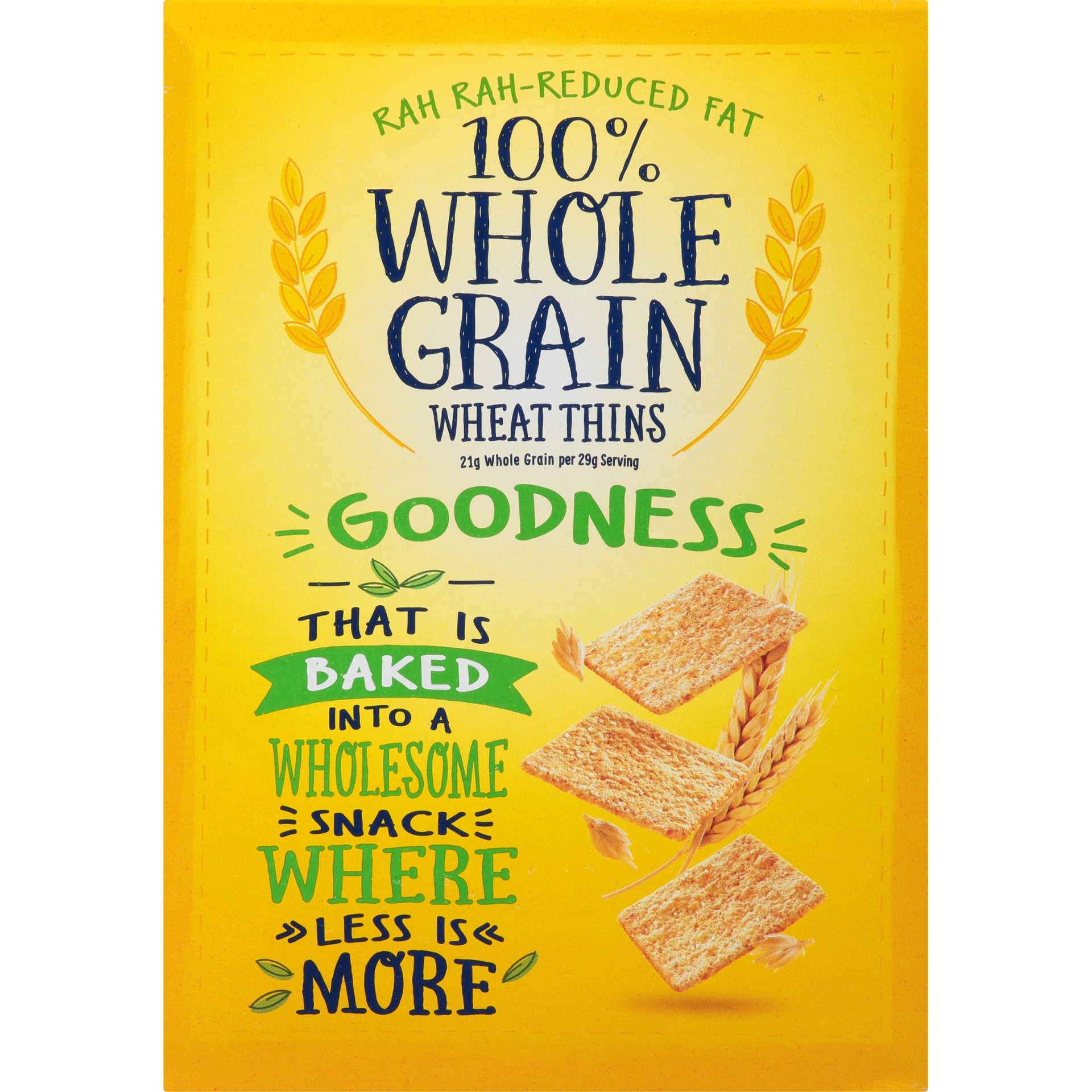 slide 5 of 8, Wheat Thins Reduced Fat Whole Grain Wheat Crackers, Family Size, 14.5 oz, 14.5 oz