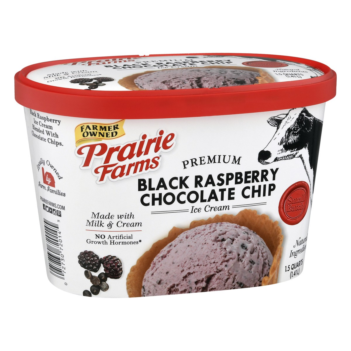 slide 13 of 13, Prairie Farms Premium Black Raspberry Chocolate Chip Ice Cream 1.5 qt, 1.5 qt