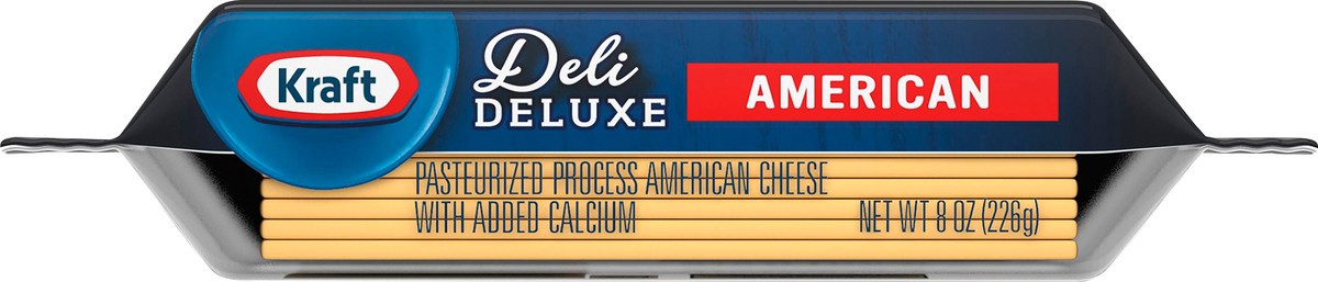 slide 5 of 9, Kraft Deli Deluxe American Cheese Slices, 12 ct Pack, 12 ct