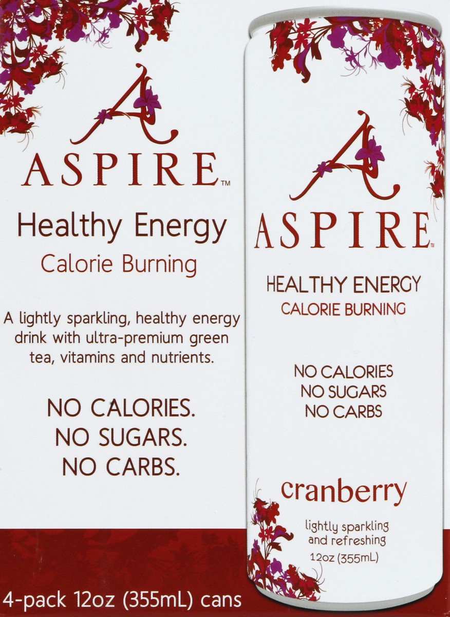 slide 1 of 8, Aspire Cranberry Enrgy - 48 fl oz, 4 ct; 12 oz