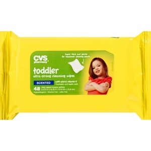 slide 1 of 1, CVS Health Toddler Scented Ultra-Strong Cleansing Wipes 1 Pack, 48 ct