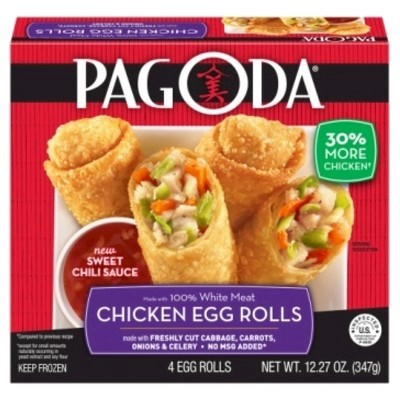 slide 1 of 6, Pagoda Express Pagoda Chicken Egg Rolls, 12.27 oz