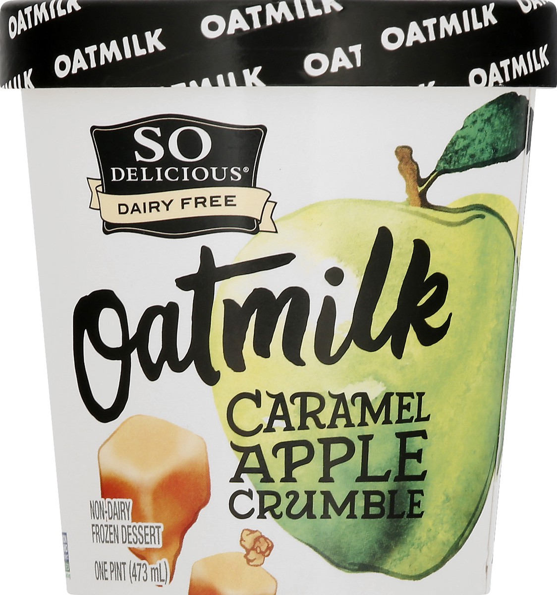 slide 13 of 13, So Delicious Oatmilk Non-Dairy Caramel Apple Crumble Frozen Dessert 1 pt, 1 pint