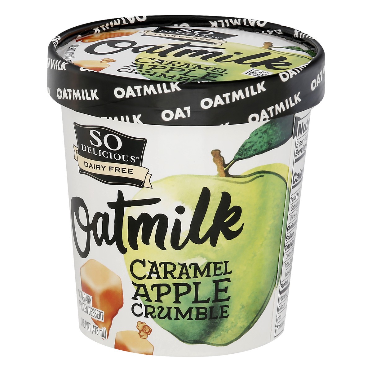 slide 4 of 13, So Delicious Oatmilk Non-Dairy Caramel Apple Crumble Frozen Dessert 1 pt, 1 pint