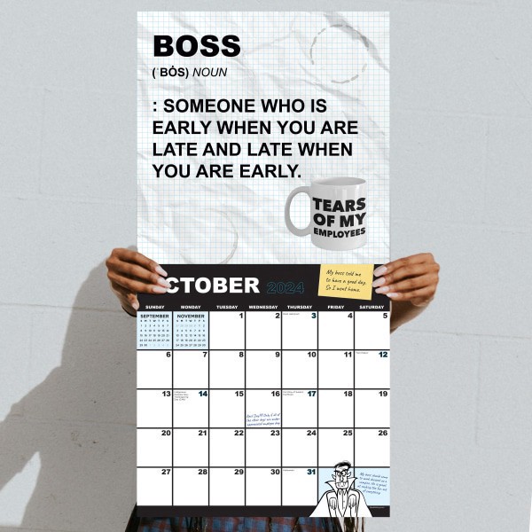 slide 5 of 5, TF Publishing 2024 Tf Publishing Humor Monthly Mini Wall Calendar, 7"" X 7"", Per My Previous Email, January To December 2024, 1 ct