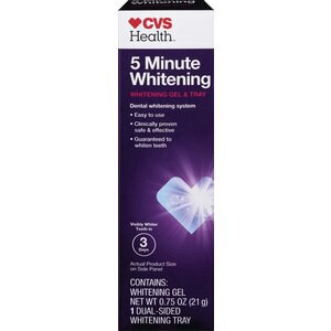 slide 1 of 1, Cvs Health 5 Minute Whitening System With Gel + Tray, 1 ct