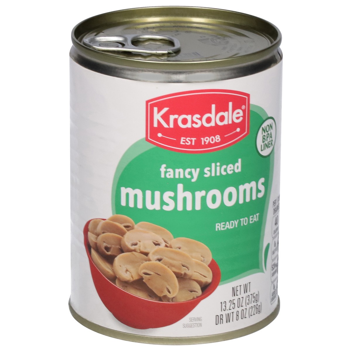 slide 4 of 13, Krasdale Fancy Sliced Mushroom 13.25 oz, 13.25 oz