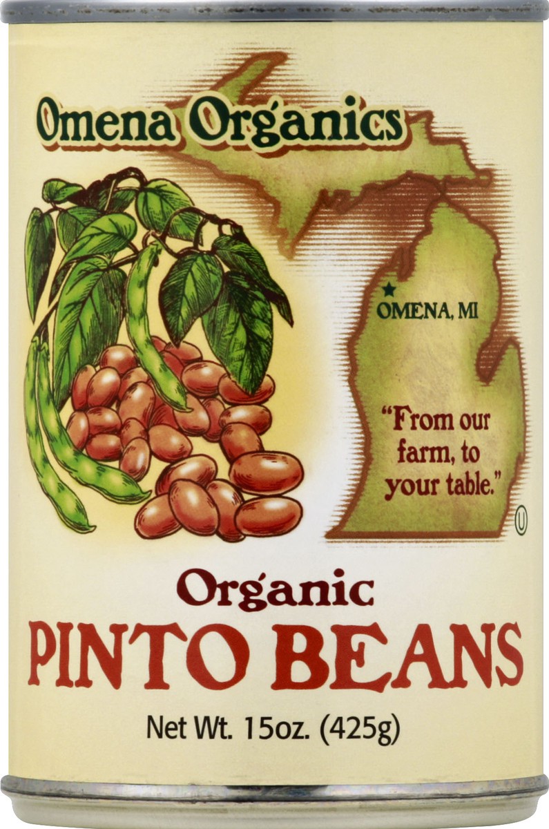 slide 2 of 2, Omena Organics Pinto Beans 15 oz, 15 oz