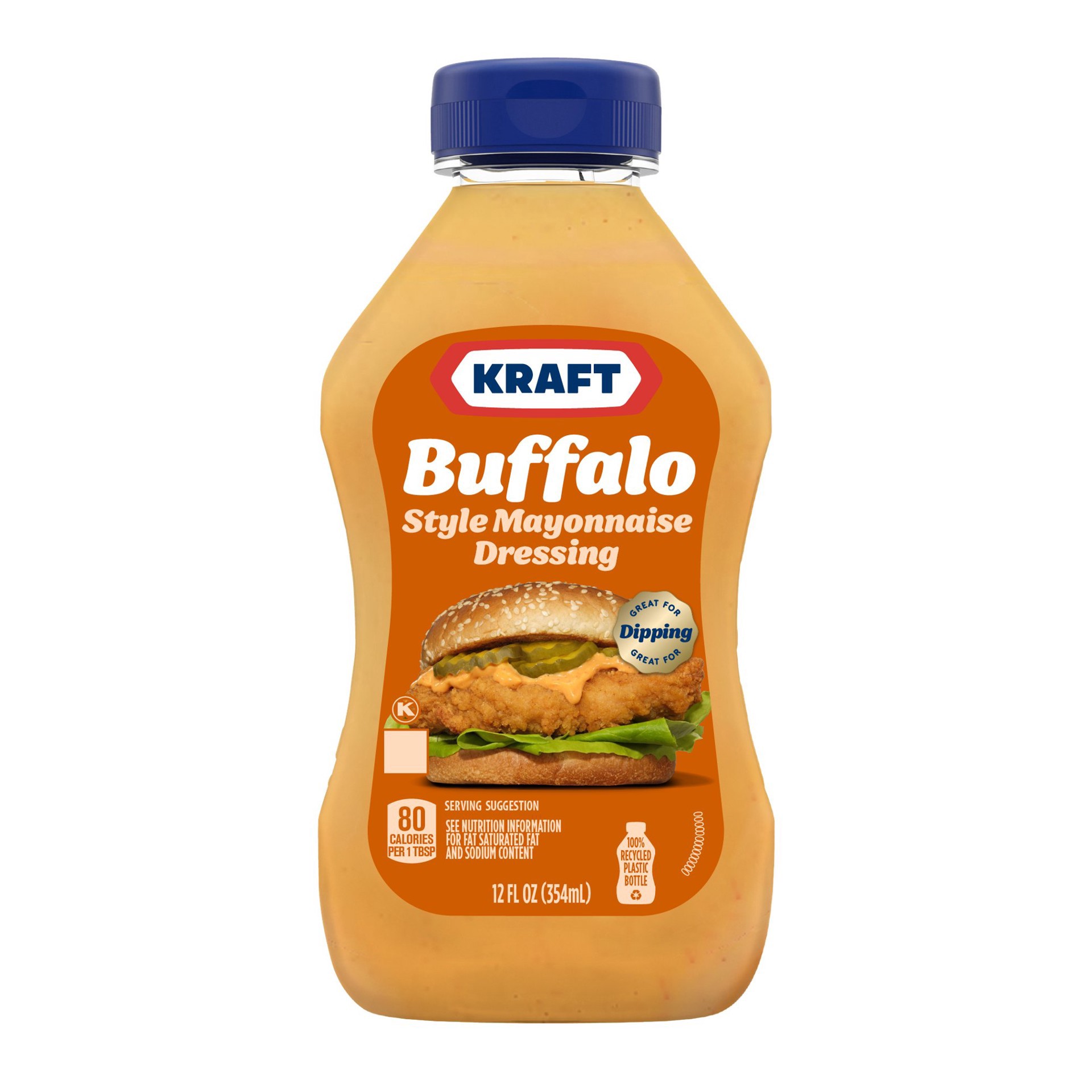 slide 1 of 1, Kraft Buffalo Style Mayonnaise Dressing, 12 oz Bottle, 12 fl oz