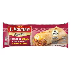 El Monterey Shredded Steak Three Cheese Chimichanga