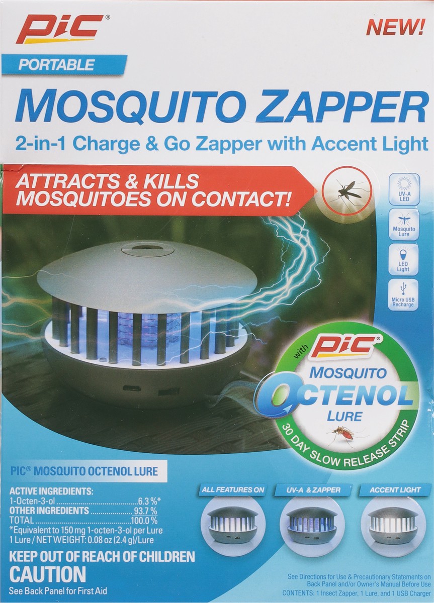 slide 6 of 9, Pic Portable Mosquito Zapper 1 ea, 1 ct