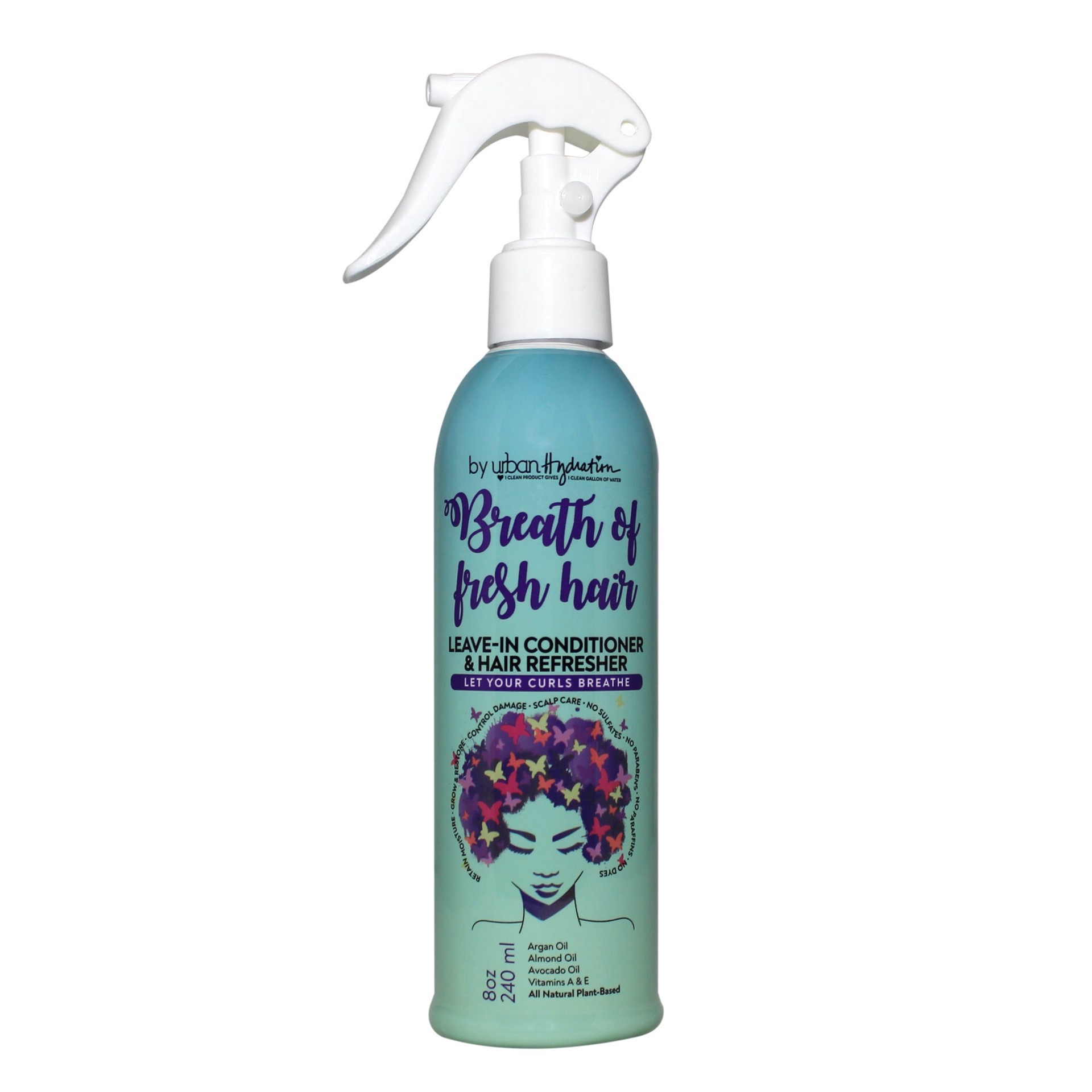 slide 1 of 1, Urban Hydration Breath Of Fresh Hair Leave-In Conditioner & Hair Refresher, 8 oz