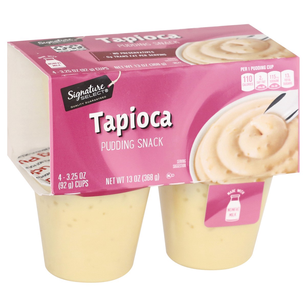 slide 4 of 9, Signature Select Tapioca Pudding Snack 4 ea, 4 ct