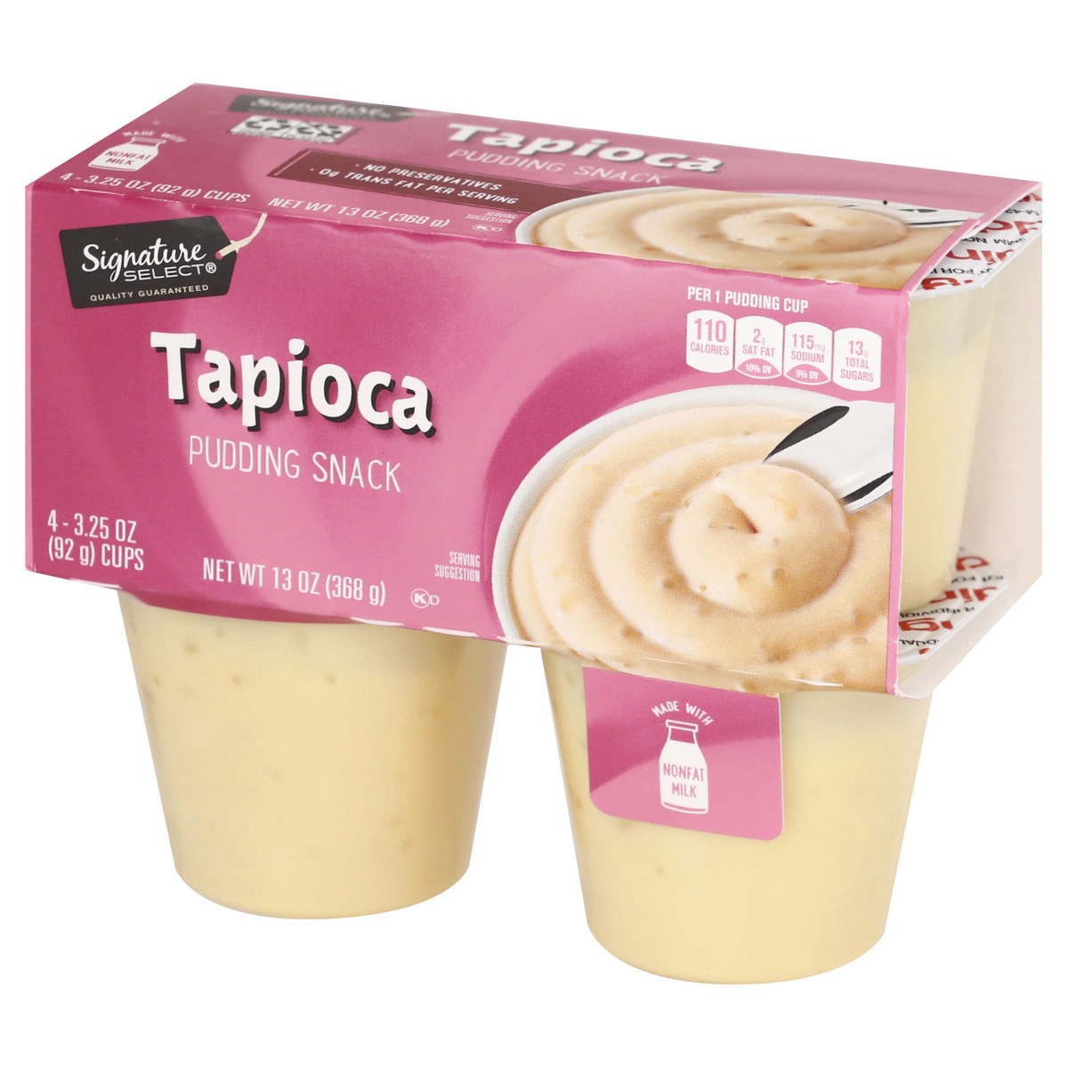 slide 5 of 9, Signature Select Tapioca Pudding Snack 4 ea, 4 ct