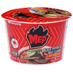 Samyang Black Pepper & Beef Flavor Ramyeon Noodle Soup Big Bowl