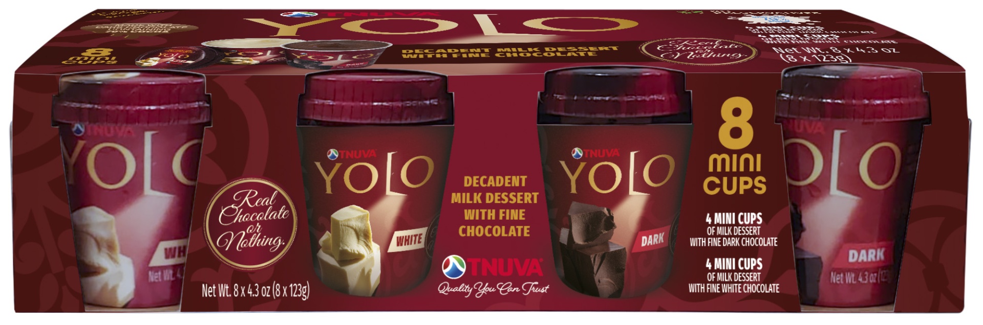 slide 1 of 2, Tnuva Usa Inc Yolo Decadent Milk Dessert, 