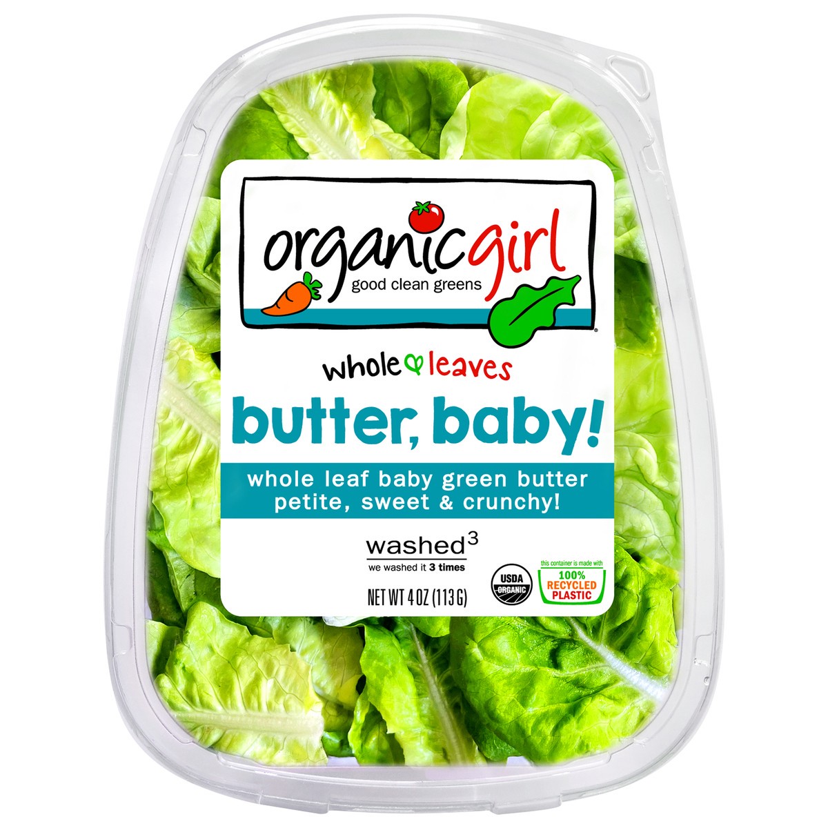 slide 1 of 3, Organic Girl Whole Leaves Butter, Baby! 4 oz, 4 oz