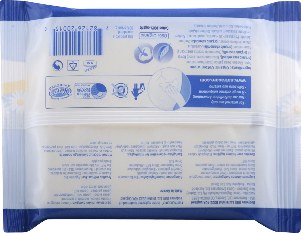 slide 6 of 7, Natracare Organic Intimate Wipes, 12 ct