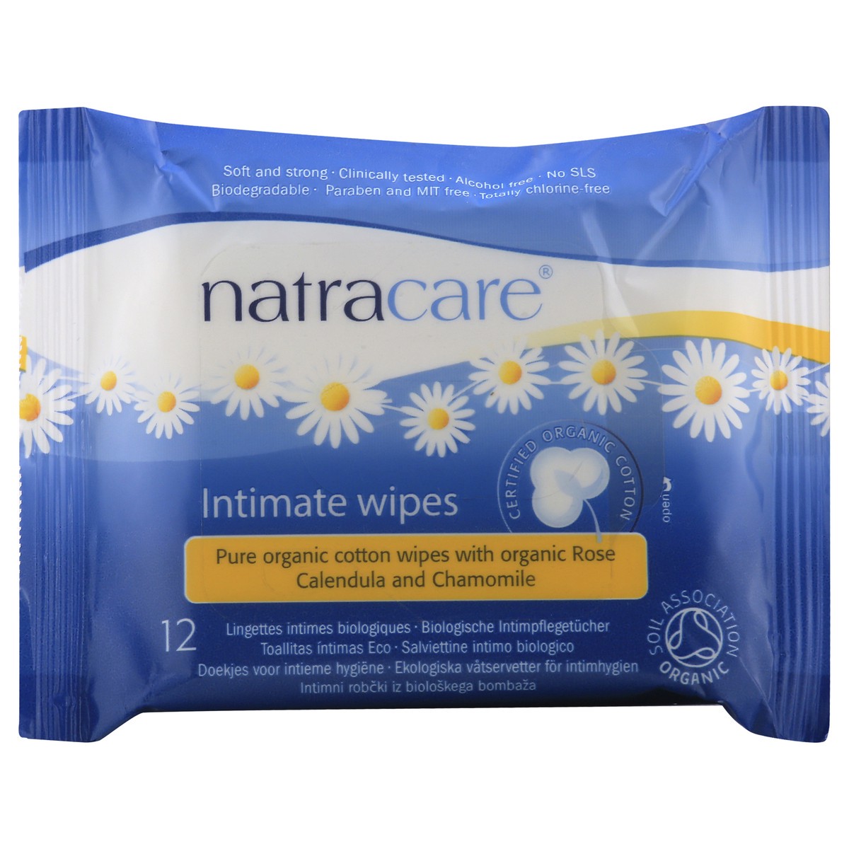 slide 4 of 7, Natracare Organic Intimate Wipes, 12 ct