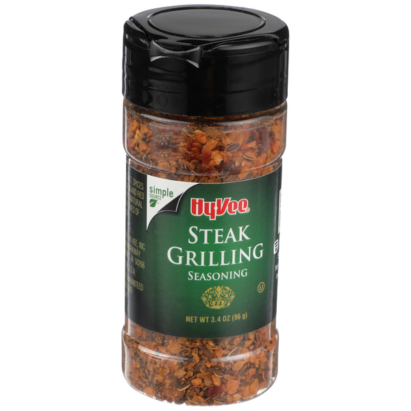 slide 1 of 1, Hy-vee Steak Grilling Seasoning, 3.4 oz