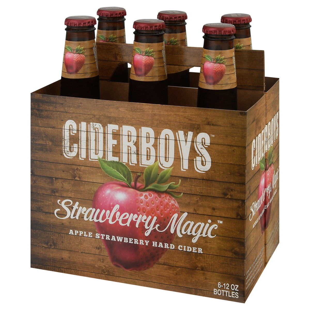 slide 12 of 12, Ciderboys Strawberry Magic Hard Cider 6 - 12 oz Bottles, 6 ct; 12 fl oz