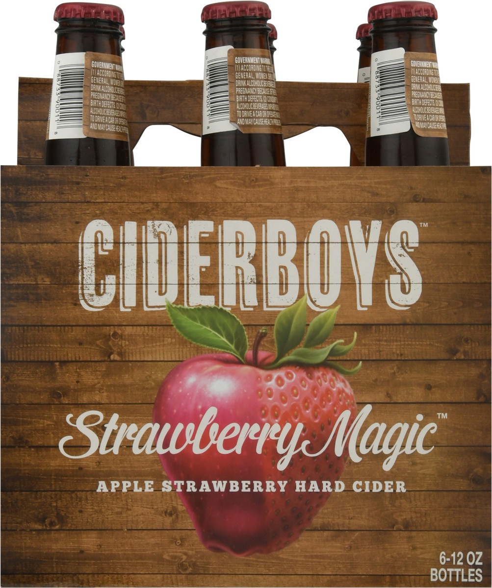 slide 8 of 12, Ciderboys Strawberry Magic Hard Cider 6 - 12 oz Bottles, 6 ct; 12 fl oz