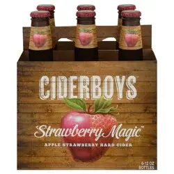 Ciderboys Strawberry Magic Hard Cider 6 - 12 oz Bottles