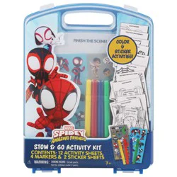 Marvel Spidey Amazing Friends Stow & Go Activity Kit - 18 Pieces