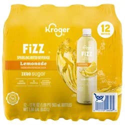 Kroger® Zero Sugar Lemonade Fizz Sparkling Water Bottles