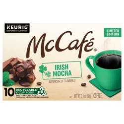 McCafé Irish Mocha Coffee, Keurig Single Serve K-Cup Pods, 10 ct