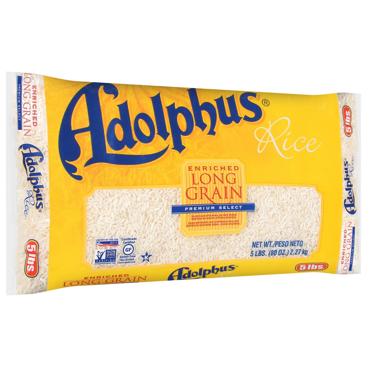 slide 2 of 9, Adolphus Long Grain Rice 5 Lb, 5 lb