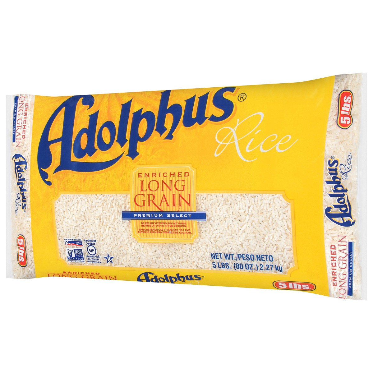 slide 6 of 9, Adolphus Long Grain Rice 5 Lb, 5 lb