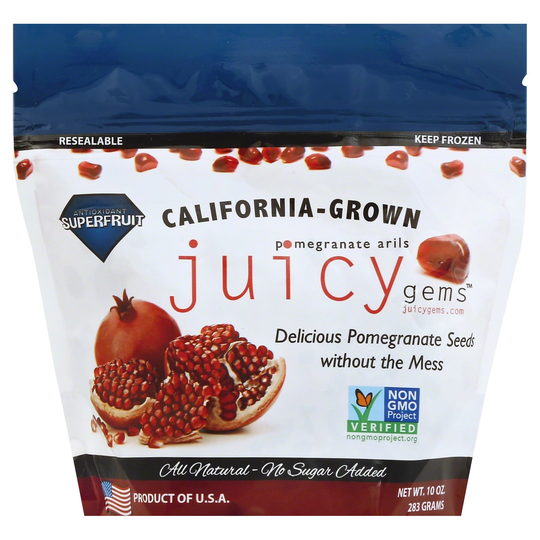 slide 1 of 2, Juicy Gems pomegranate arils frozen, 10 oz